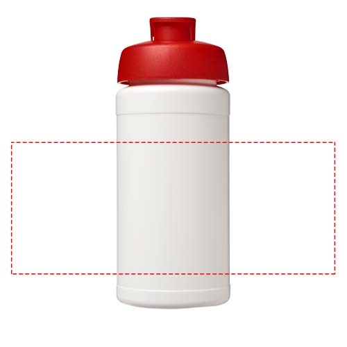 Baseline 500 ml gerecyclede drinkfles met klapdeksel