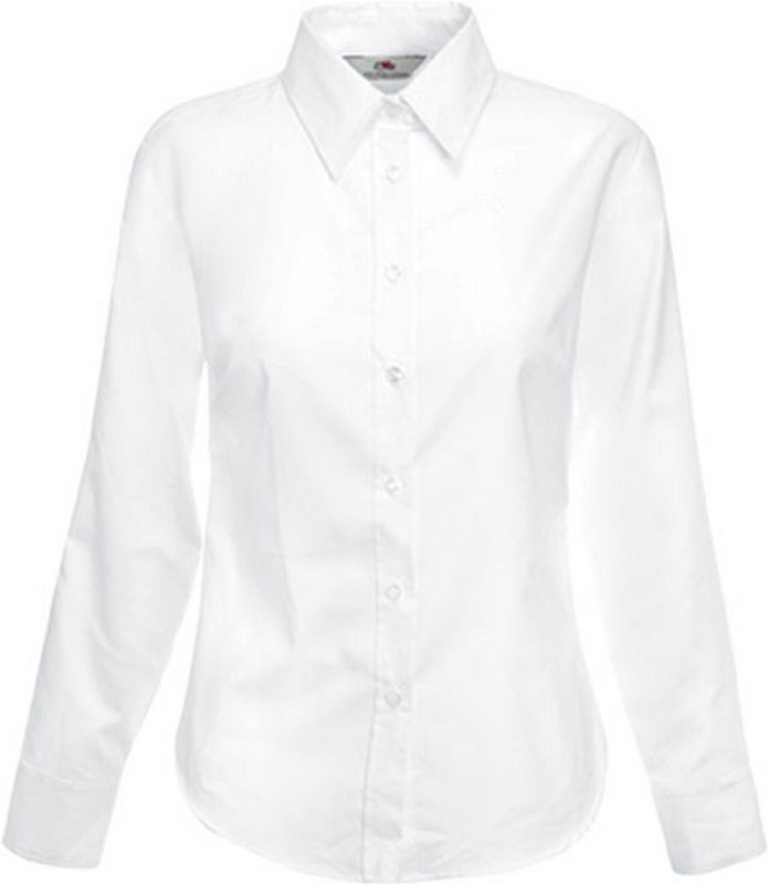 Fruit of the Loom Lady-fit Long Sleeve Oxford Shirt (65-002-0)