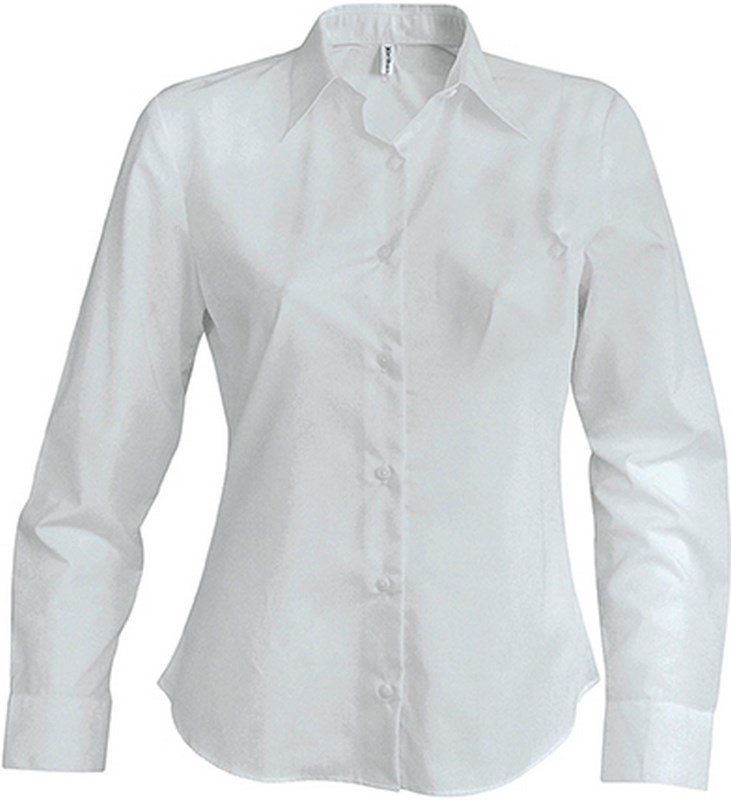 Kariban Dames non-iron blouse lange mouwen